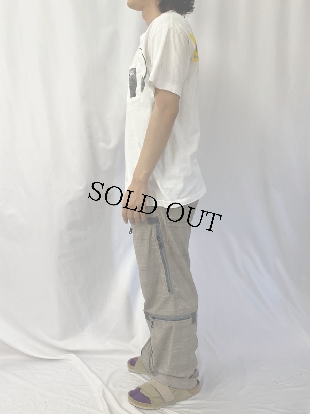 画像4: 90's WKSF USA製 "99.9 KISS" ラジオ局プリントポケットTシャツ L (4)