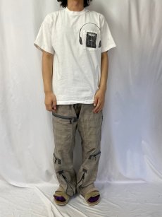 画像3: 90's WKSF USA製 "99.9 KISS" ラジオ局プリントポケットTシャツ L (3)