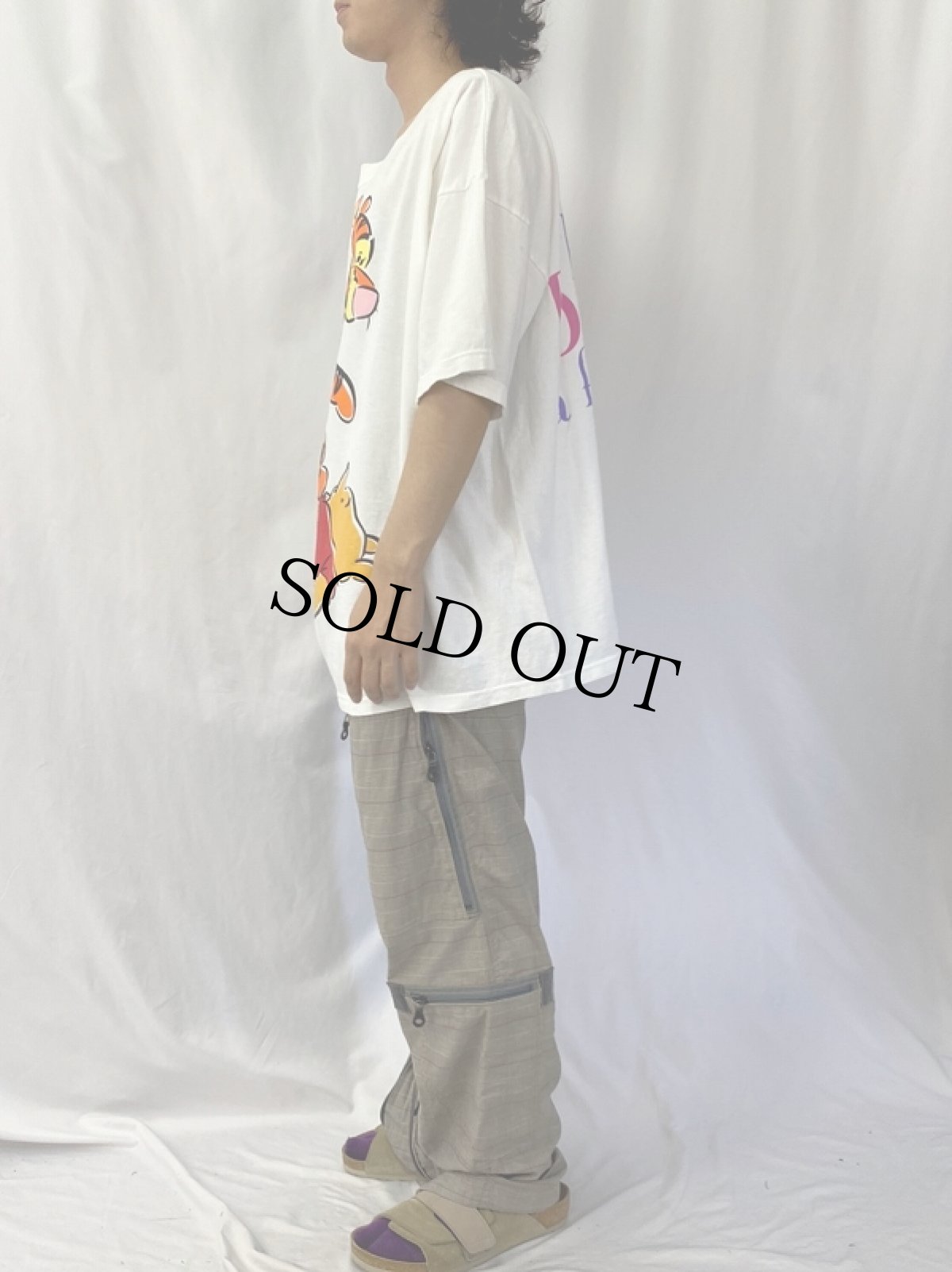 画像3: 90's〜 Disney くまのプーさん "have you Bounced a friend lately?" キャラクタープリントTシャツ (3)