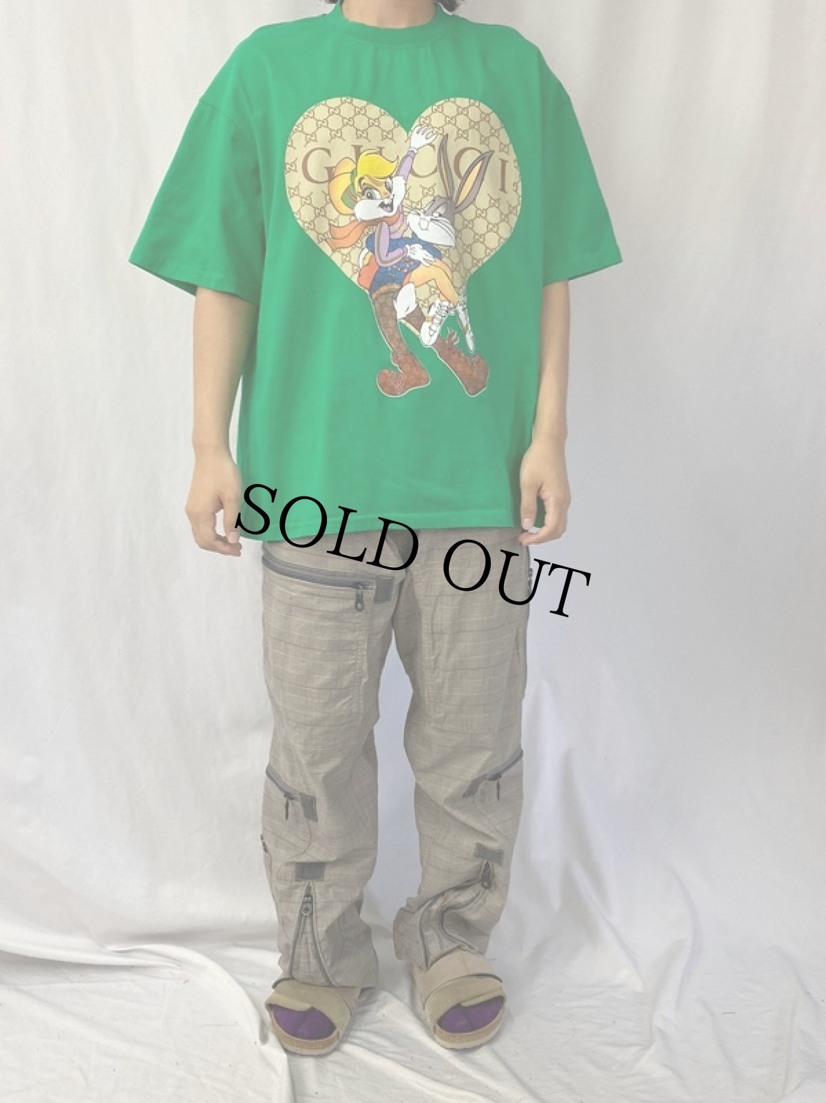 画像2: ブート GUCCI × Looney Tunes キャラクタープリントTシャツ XL (2)