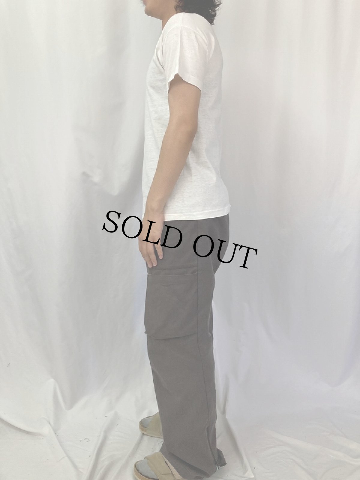 画像3: 50〜60's Champion 小文字ランタグ "V.F.W." プリントTシャツ L (3)