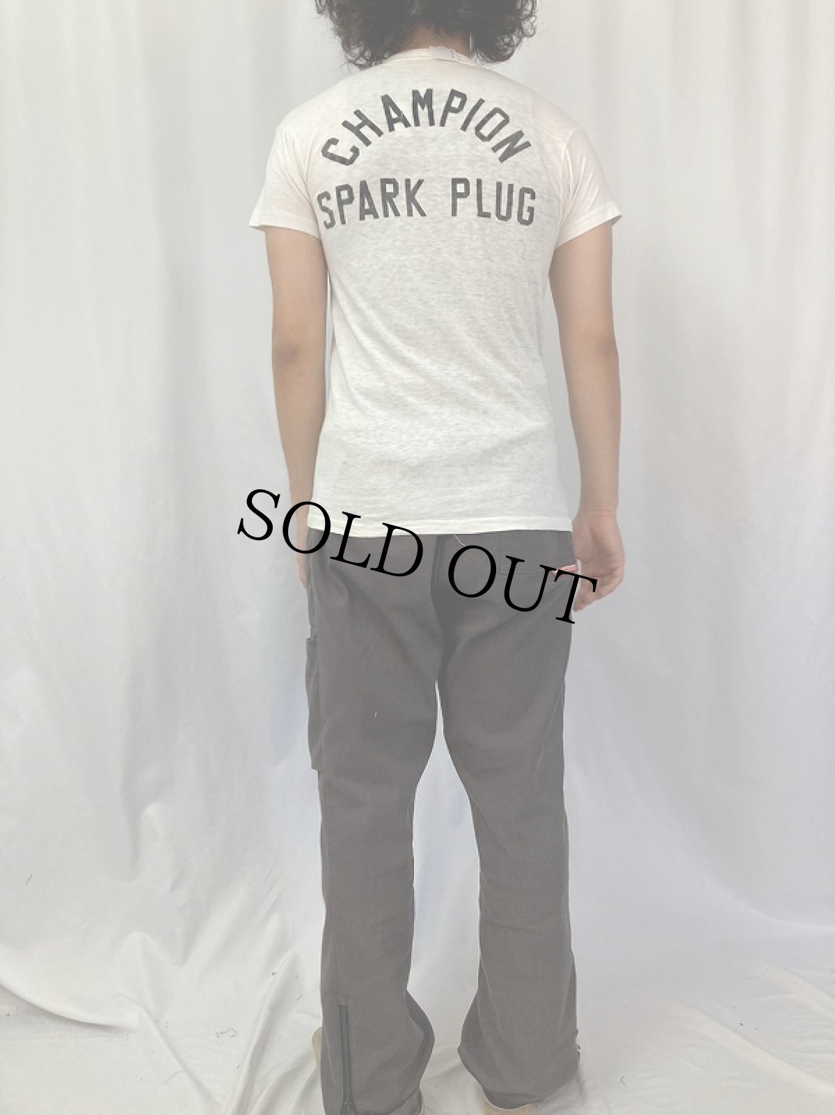 画像4: 50's "CHAMPION SPARK PLUG" プリントTシャツ SIZE5 (4)