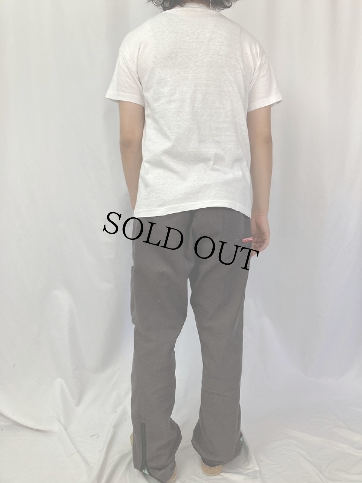 画像4: 50〜60's Champion 小文字ランタグ "V.F.W." プリントTシャツ L (4)