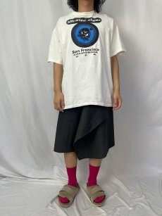 画像2: 90's USA製 "all-rite signs" スカルプリントTシャツ L (2)