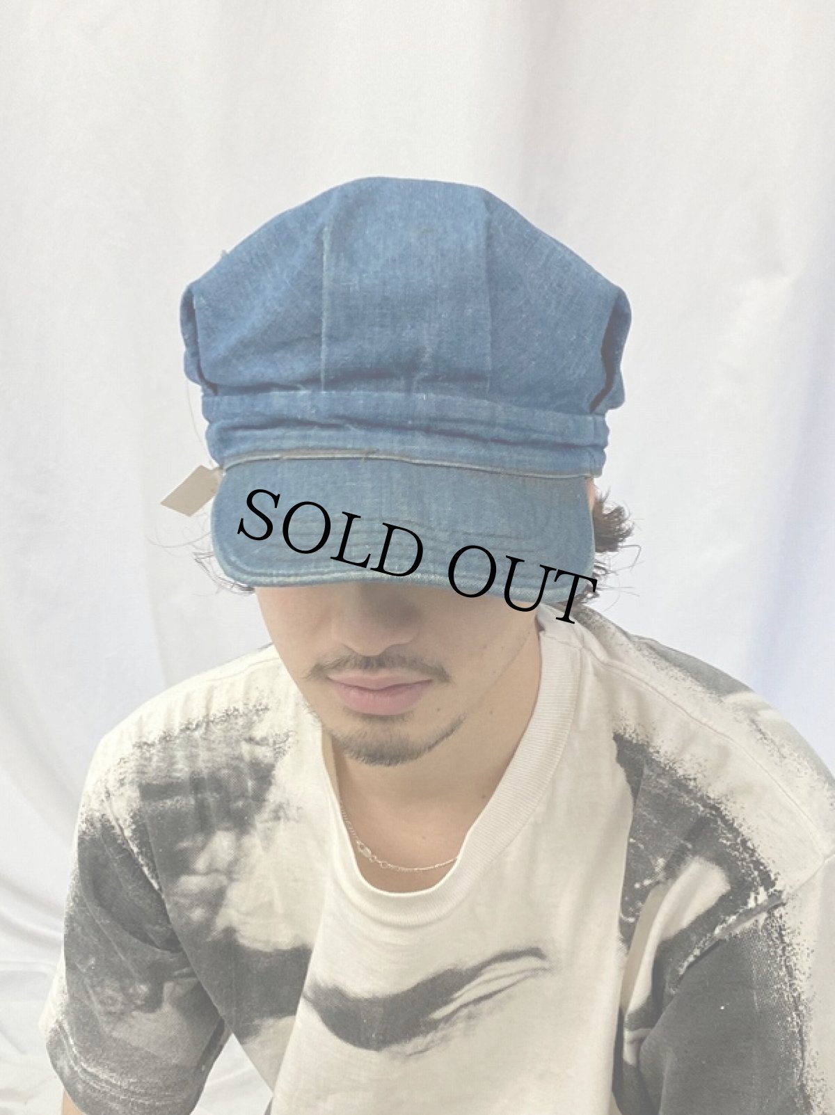 画像2: 50's デニムワークキャップ (2)