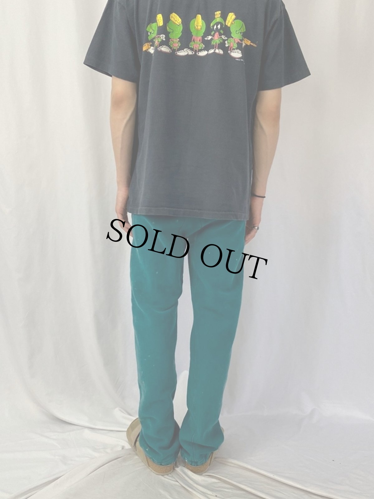 画像4: 80's Champion×LANDS' END REVERSE WEAVE TYPE USA製 ペンキペイント 無地スウェットパンツ M (4)