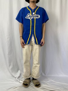 画像2: 〜80's "Legion" フルジップ ベースボールシャツ SIZE40 (2)