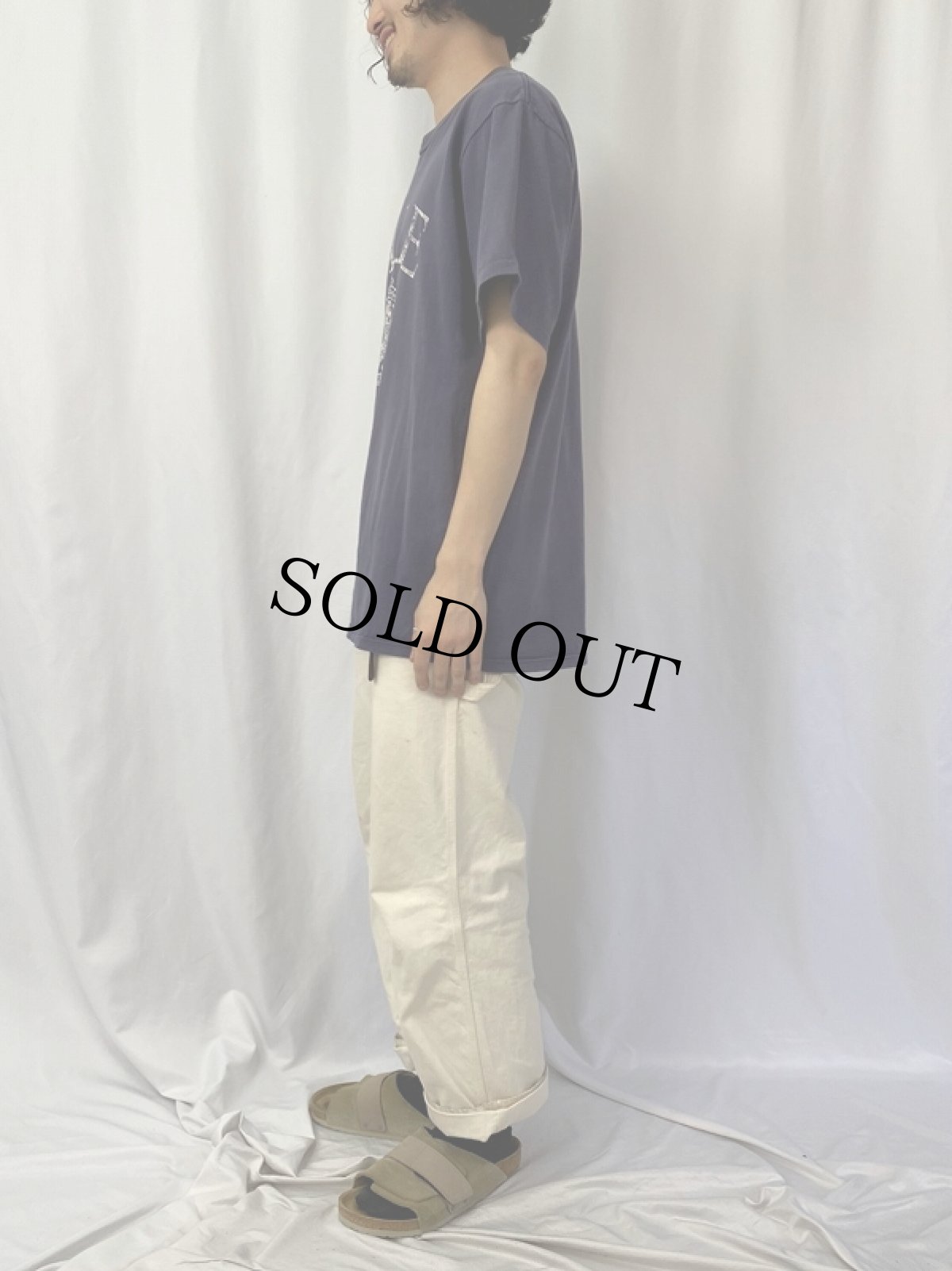 画像3: 90's USA製 "YALE" プリントTシャツ XL (3)