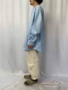 画像3: POLO Ralph Lauren "POSTBOY" バンドカラーシャンブレーシャツ XXL (3)