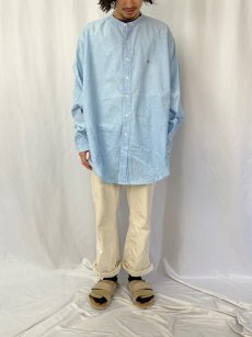 画像2: 【SALE】  POLO Ralph Lauren "POSTBOY" バンドカラーシャンブレーシャツ XXL (2)