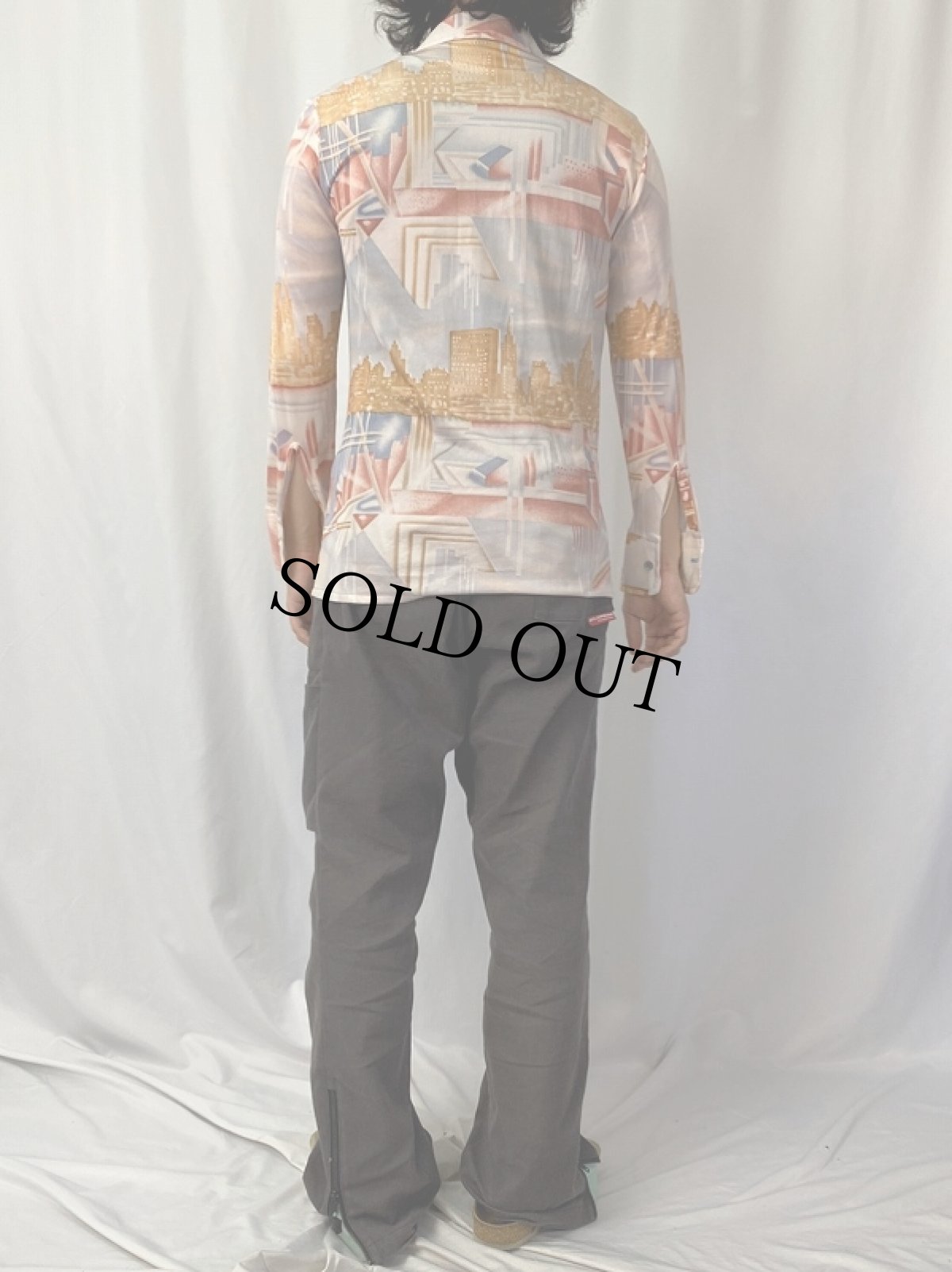 画像4: 70's Sutton 総柄シャツ S (4)