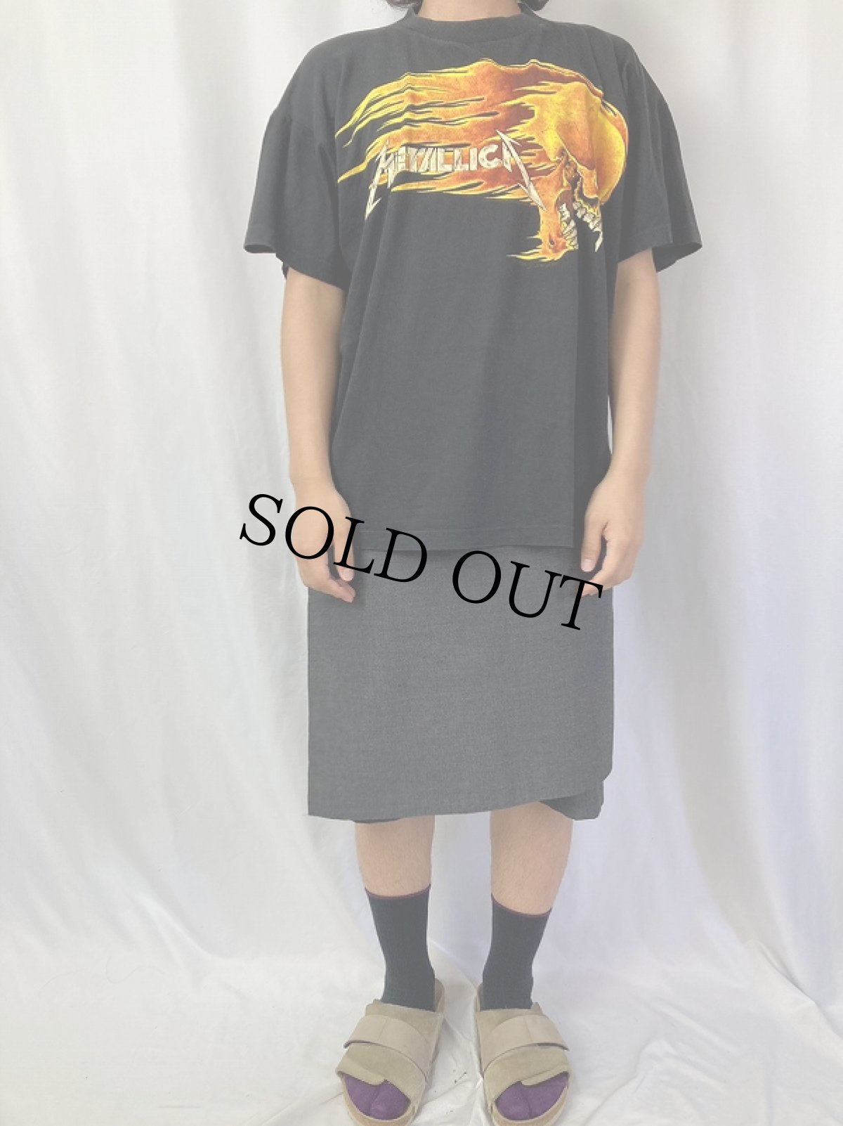 画像2: 90's METALLICA PUSHEAD へヴィメタルバンドTシャツ XL (2)