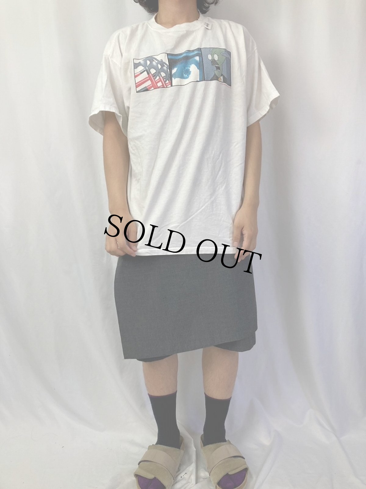 画像2: 90's ROGER WATERS "IN THE FLESH" ミュージシャンツアーTシャツ (2)