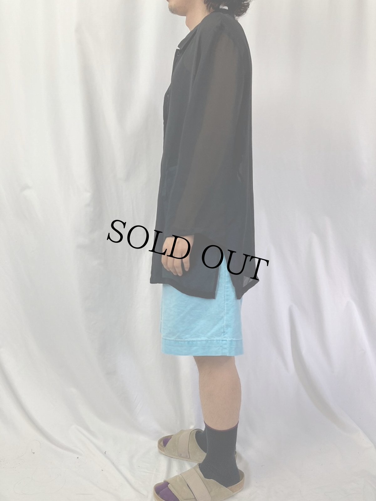 画像3: MERONA シースルーシャツ XL (3)