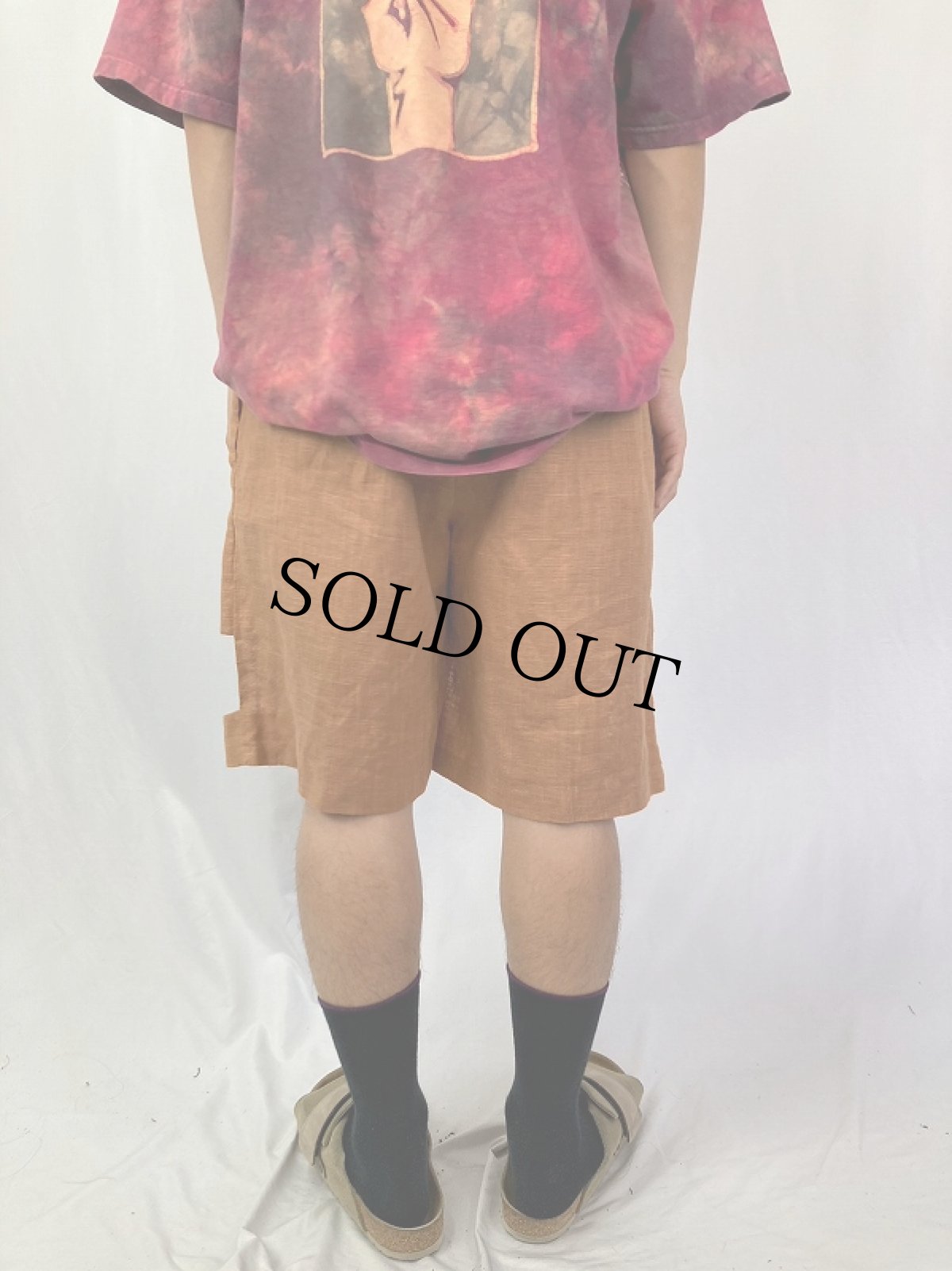 画像4: 80's〜 USA製 デザインリネンショーツ W28-36 (4)