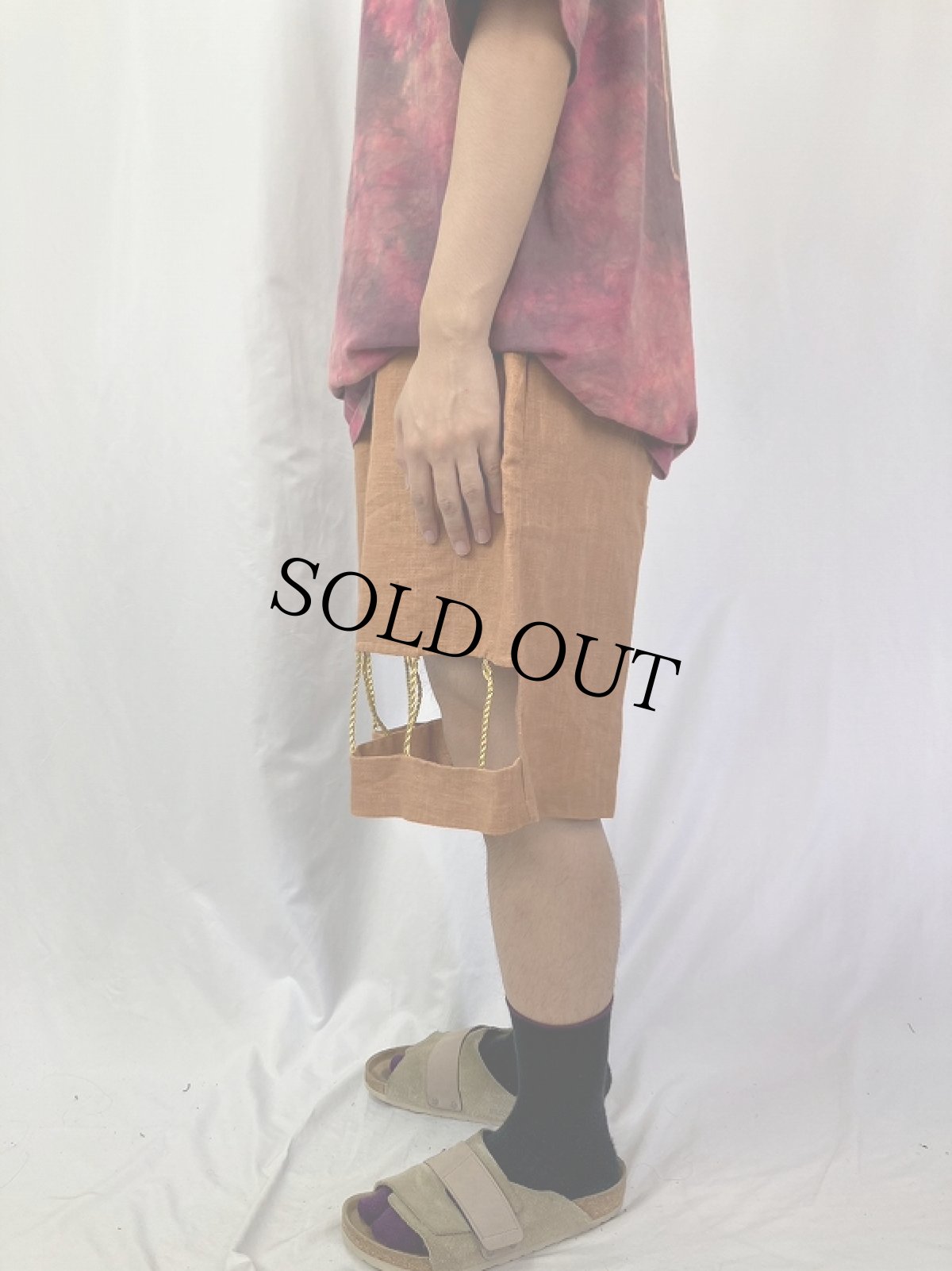 画像3: 80's〜 USA製 デザインリネンショーツ W28-36 (3)