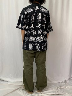 画像4: ラクダ柄 マルチプリントTシャツ XL (4)