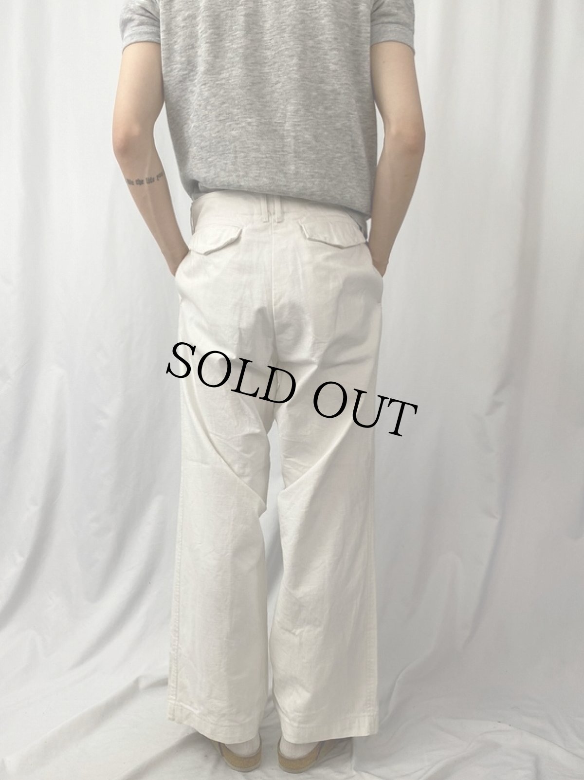 画像4: POLO Ralph Lauren コットンパンツ W35 (4)