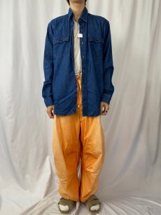 画像2: 80's Levi's 60665-1114 USA製 デニムシャツ XL (2)