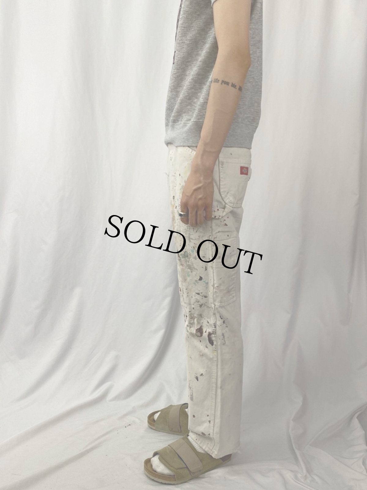 画像3: Dickies ペンキペイント ペインターパンツ W31 (3)