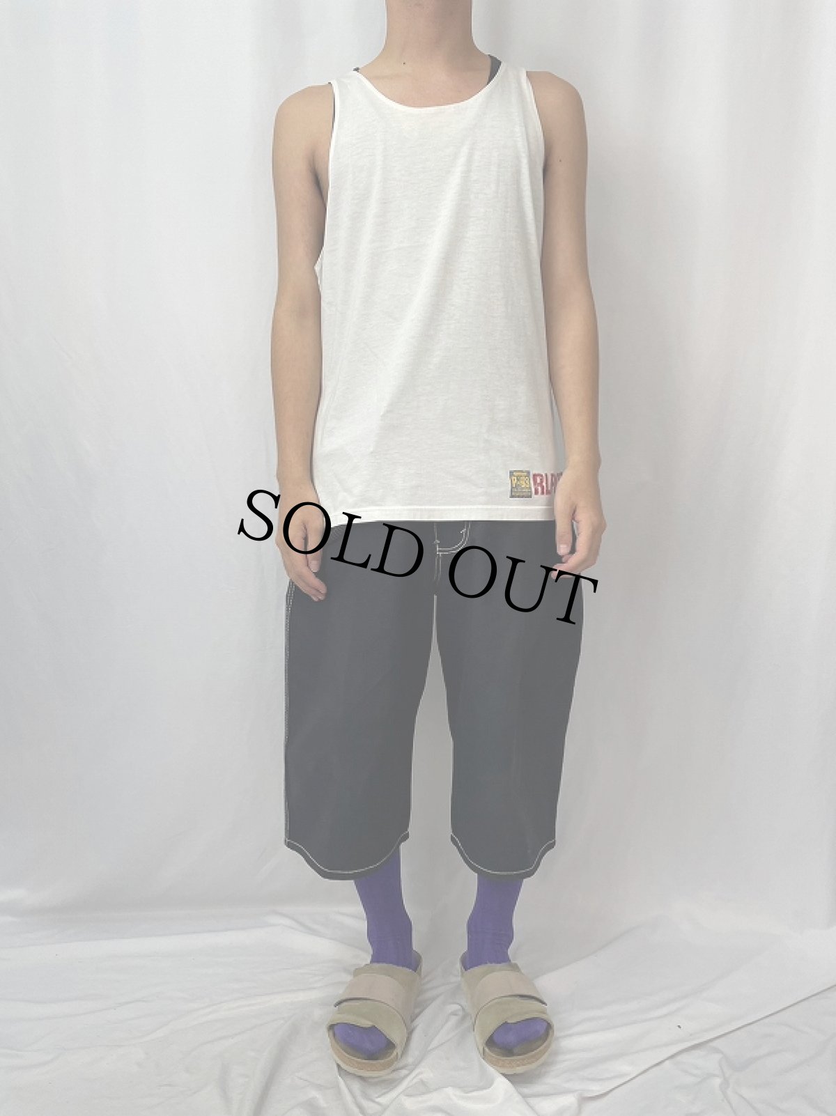 画像2: 90's POLO Ralph Lauren USA製 "P-93" プリントタンクトップ L (2)