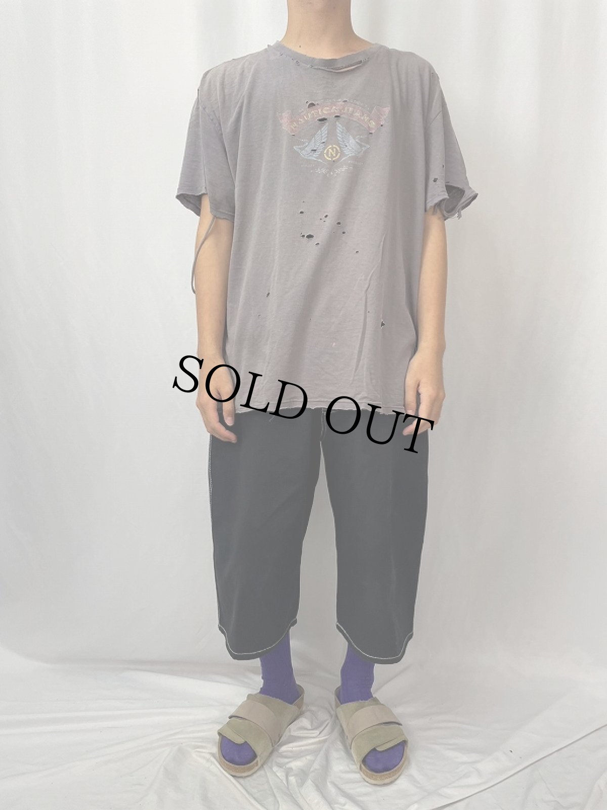 画像2: NAUTICA "NAUTICA JEANS" プリントTシャツ L (2)