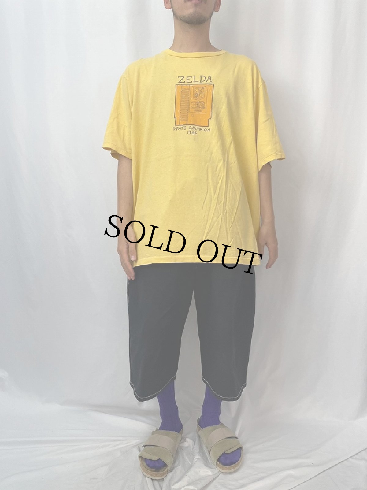 画像2: 2000's ZELDA USA製 "STATE CHAMPION 1985" ビデオゲームプリントTシャツ 2XL (2)