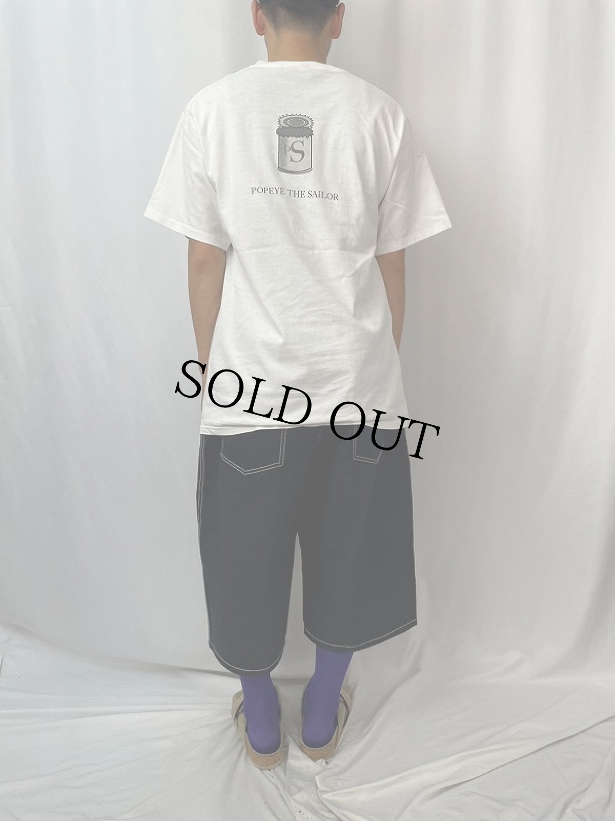 画像4: 90's Betty Boop＆POPEYE USA製 "Calvin Klein"パロディTシャツ L (4)