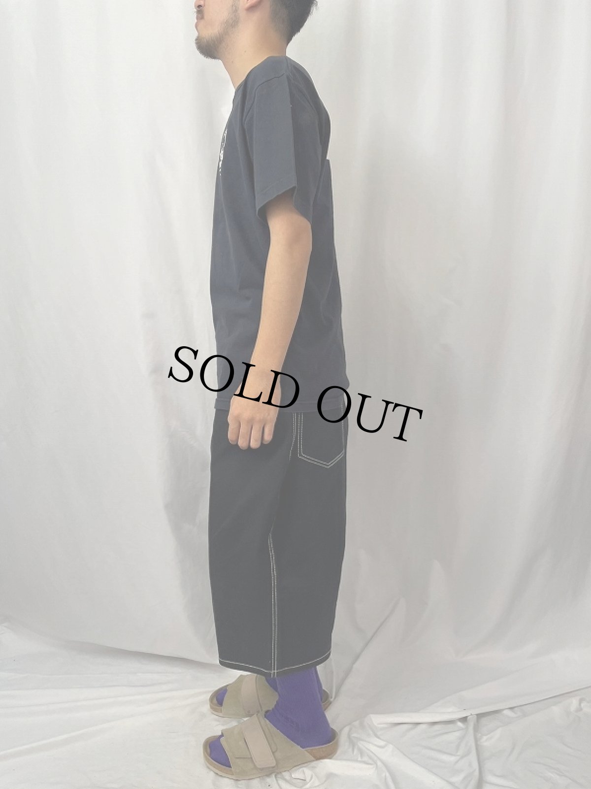 画像4: STUSSY "SKATE MAN" プリントTシャツ L (4)