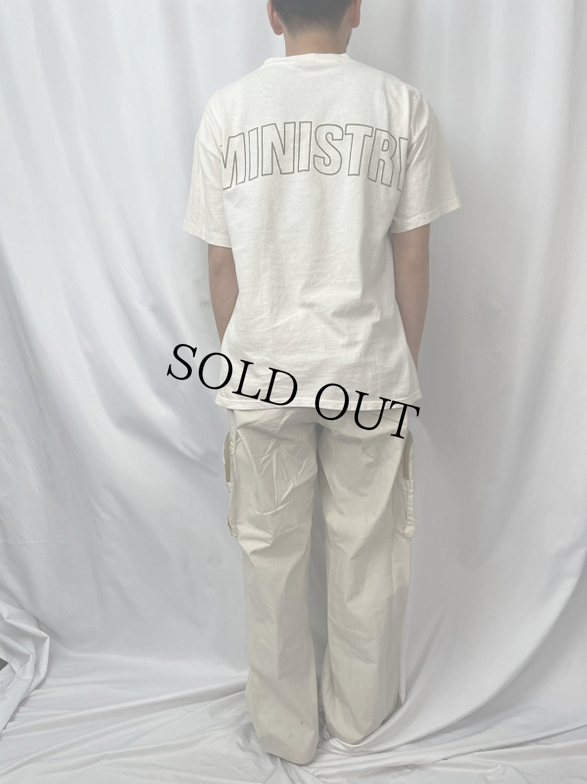 画像4: OLD NAVY デザインコットンカーゴパンツ W34-35 (4)