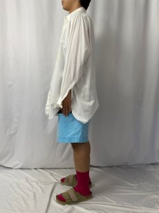 画像3: 【SALE】 40's "イカ胸×ダブルカフス×マチ付き×織り柄" コットンドレスシャツ (3)
