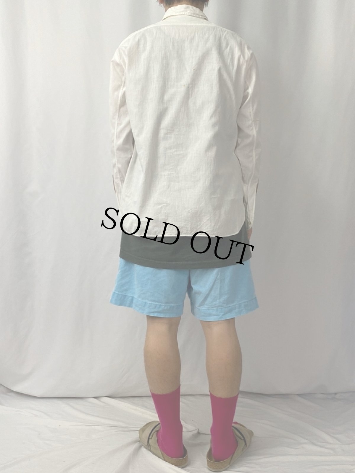 画像4: 40's Laurel マチ付き コットンシャツ (4)