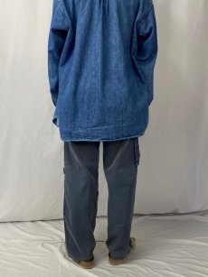 画像4: S.O.H.O. ストライプ柄 デザインコットンカーゴパンツ W32 (4)