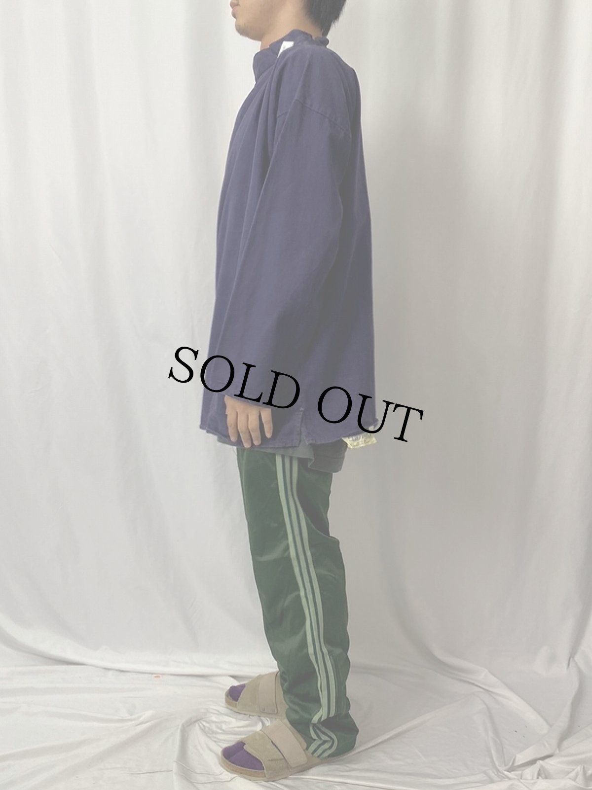 画像3: 【SALE】 80's Yarmo ENGLAND製 フィッシャーマンスモック L NAVY (3)