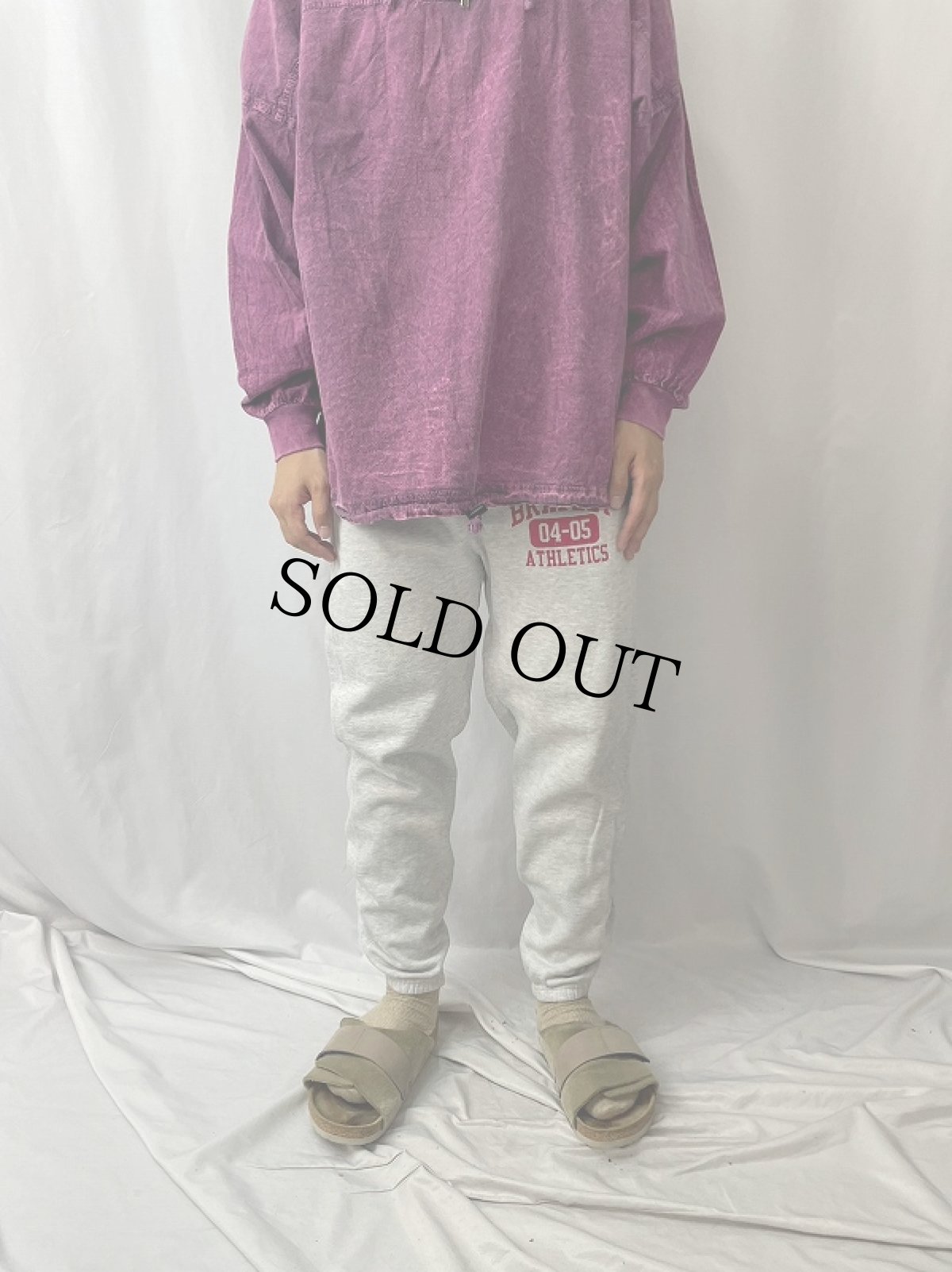 画像2: Champion REVERSE WEAVE "BRADLEY ATHLETICS" ロゴ刺繍スウェットパンツ W28-35 (2)