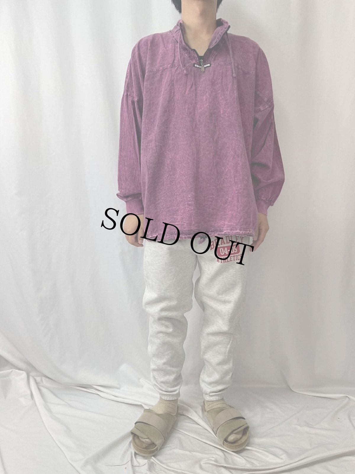 画像2: EZZE WEAR CANADA製 プルオーバーシャツ S-M (2)