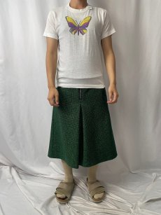 画像2: [お客様お支払い処理中]80's USA製 蝶イラストTシャツ S (2)