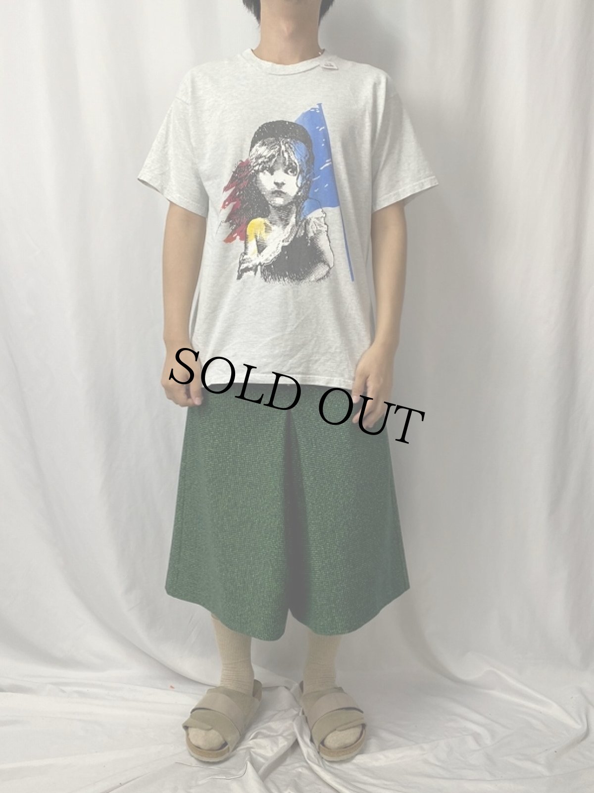 画像2: Les Miserables ミュージカルプリントTシャツ L (2)