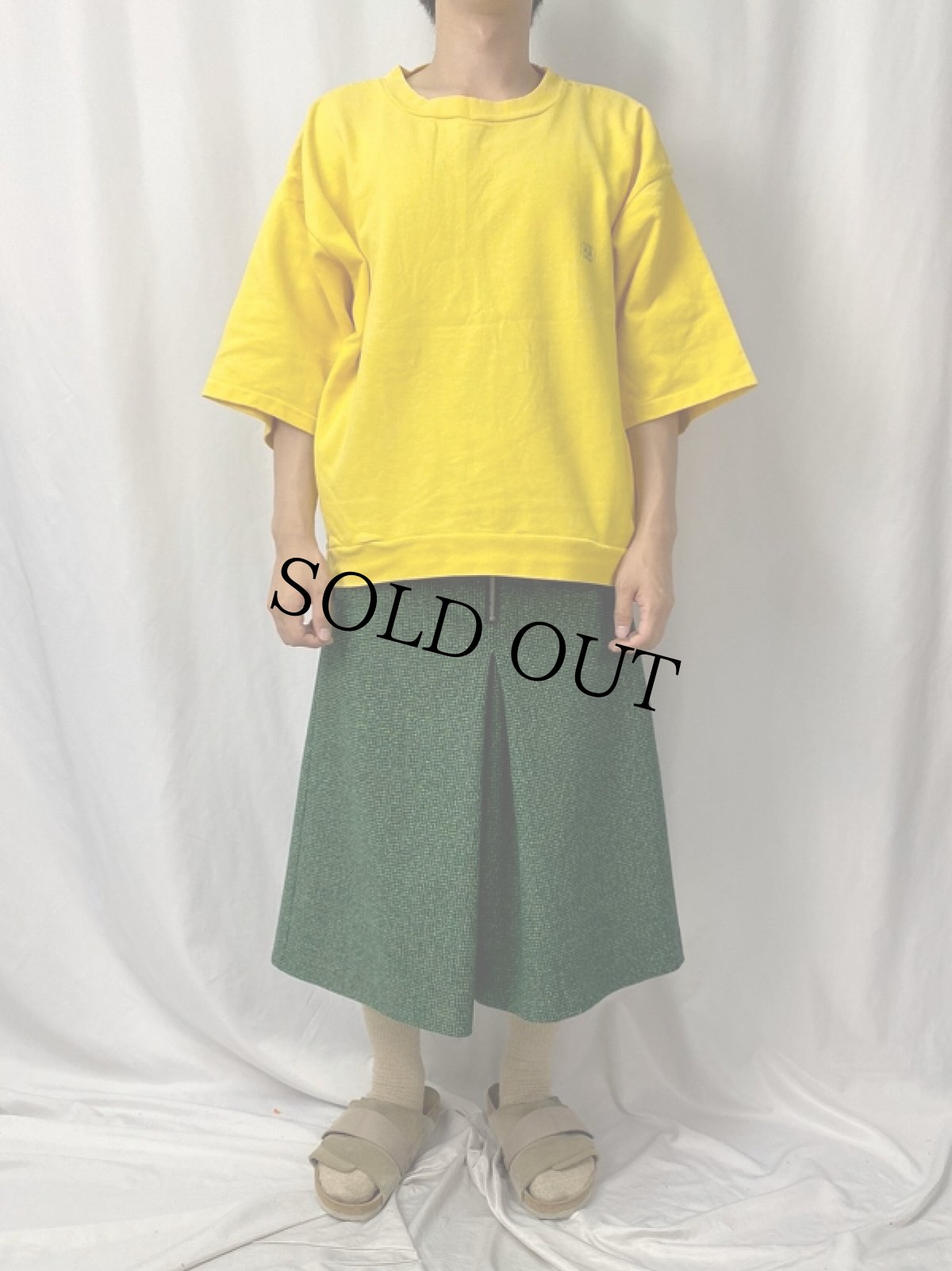 画像2: 90's ACA ロゴプリント半袖スウェット SIZE9 (2)