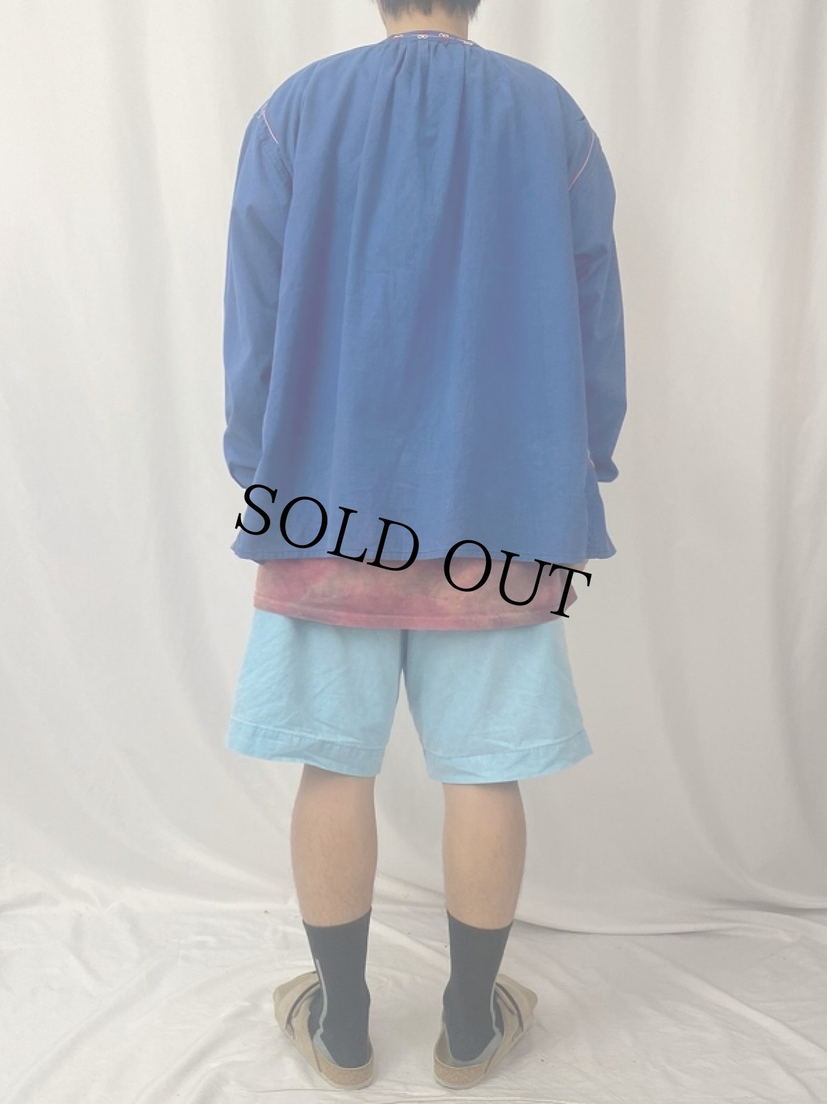 画像4: 60’s〜 Lutteurs TopDress 刺繍デザイン スキッパーシャツ SIZE48 (4)