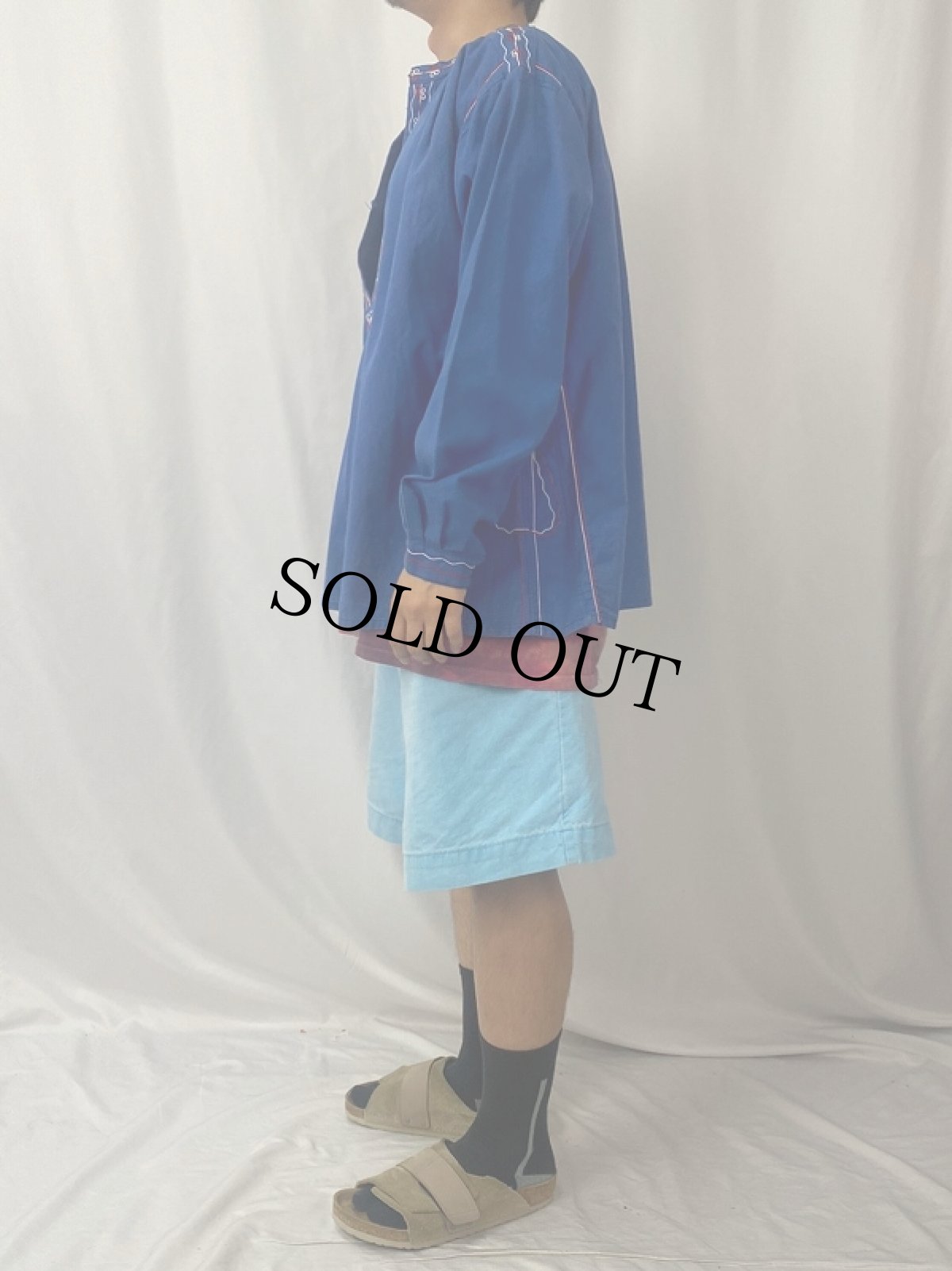 画像3: 60’s〜 Lutteurs TopDress 刺繍デザイン スキッパーシャツ SIZE48 (3)