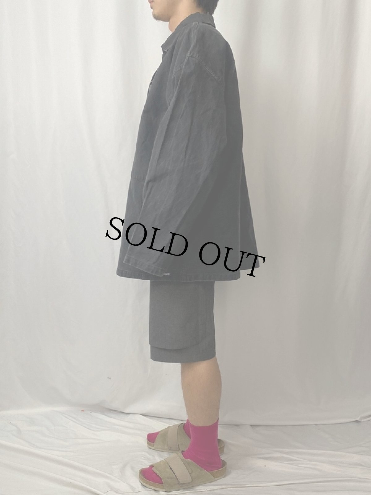 画像3: 80's LE GLAZIK FRANCE製 フィッシャーマンスモック SIZE62 (3)