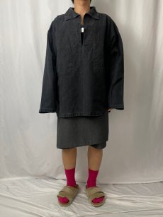 画像2: 80's LE GLAZIK FRANCE製 フィッシャーマンスモック SIZE62 (2)