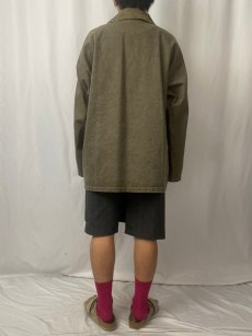 画像4: KINSALE SMOCKS カラーデニム フィッシャーマンスモック XL (4)