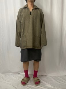 画像2: KINSALE SMOCKS カラーデニム フィッシャーマンスモック XL (2)