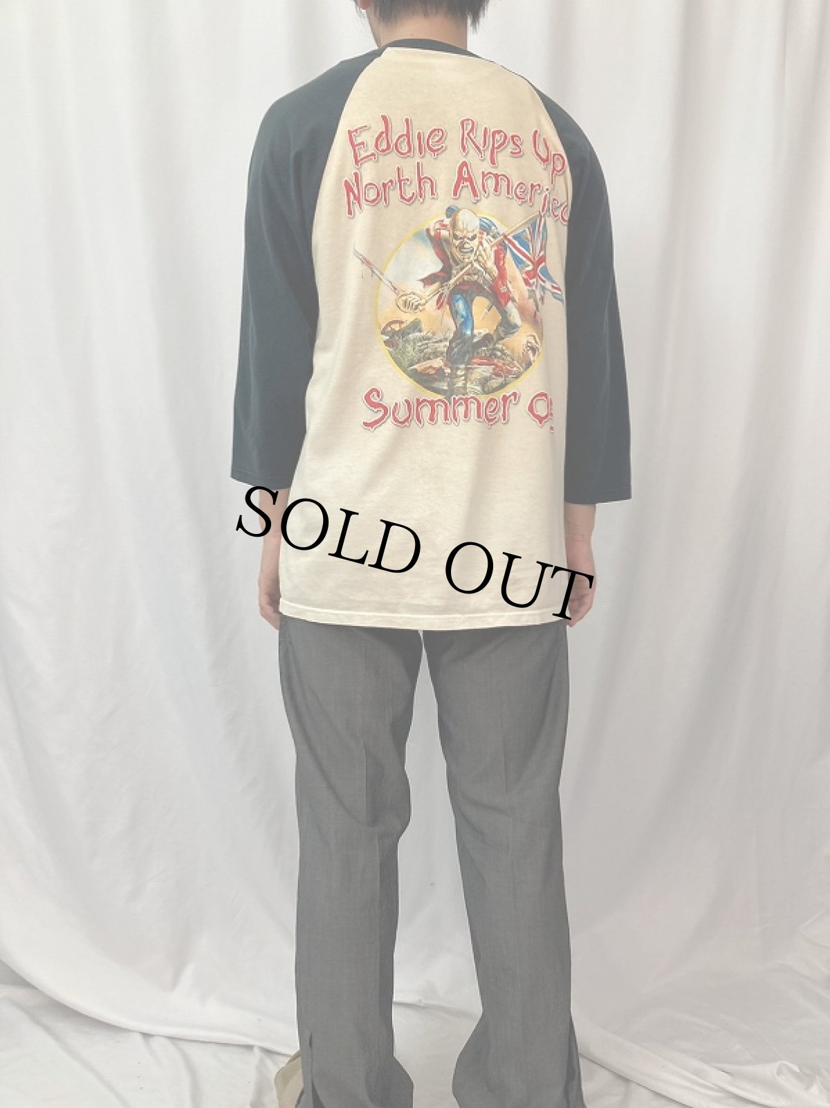 画像4: 2005 IRON MAIDEN "Eddie Rips Up North America Summer 05" ヘヴィメタルバンドツアーラグランTシャツ (4)