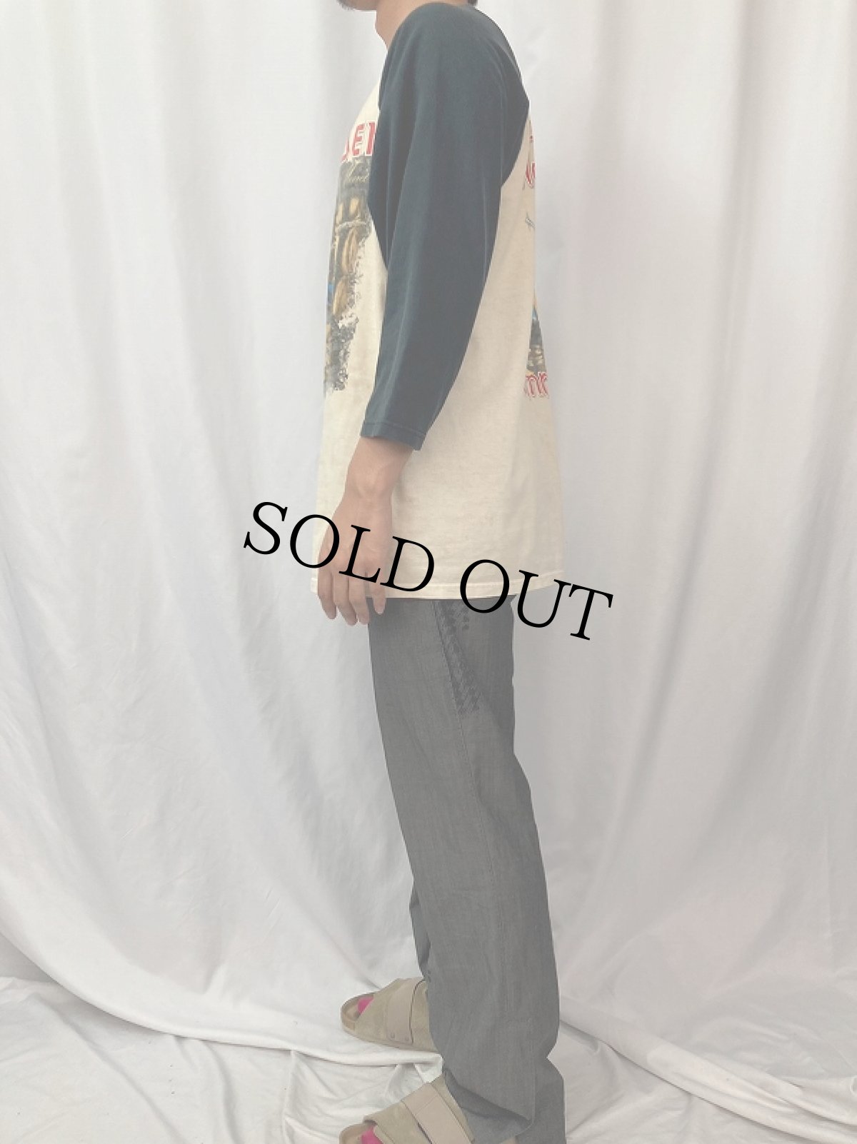 画像3: 2005 IRON MAIDEN "Eddie Rips Up North America Summer 05" ヘヴィメタルバンドツアーラグランTシャツ (3)