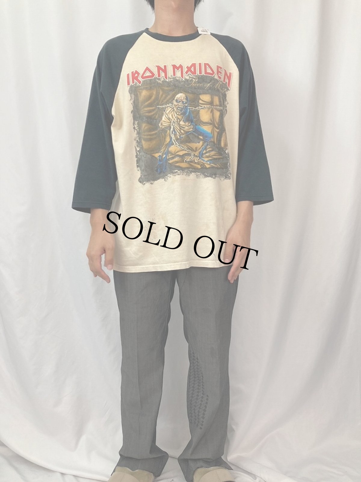 画像2: 2005 IRON MAIDEN "Eddie Rips Up North America Summer 05" ヘヴィメタルバンドツアーラグランTシャツ (2)