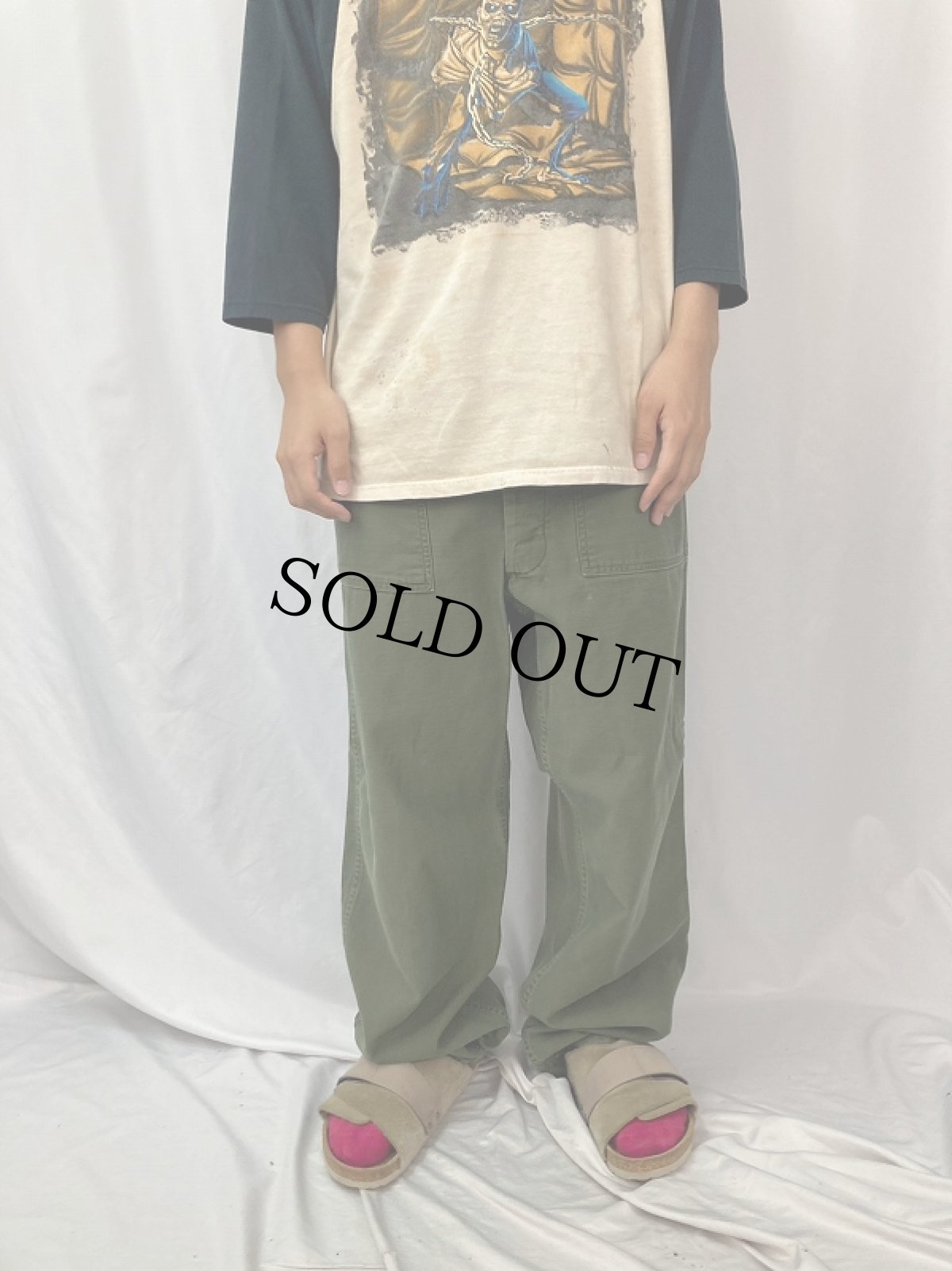 画像2: 60's U.S.ARMY ベイカーパンツ W33 (2)