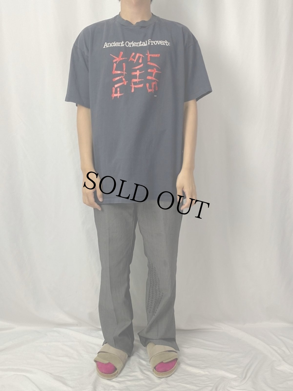 画像2: 90's USA製 "FUCK THIS SHIT" プリントTシャツ XL (2)